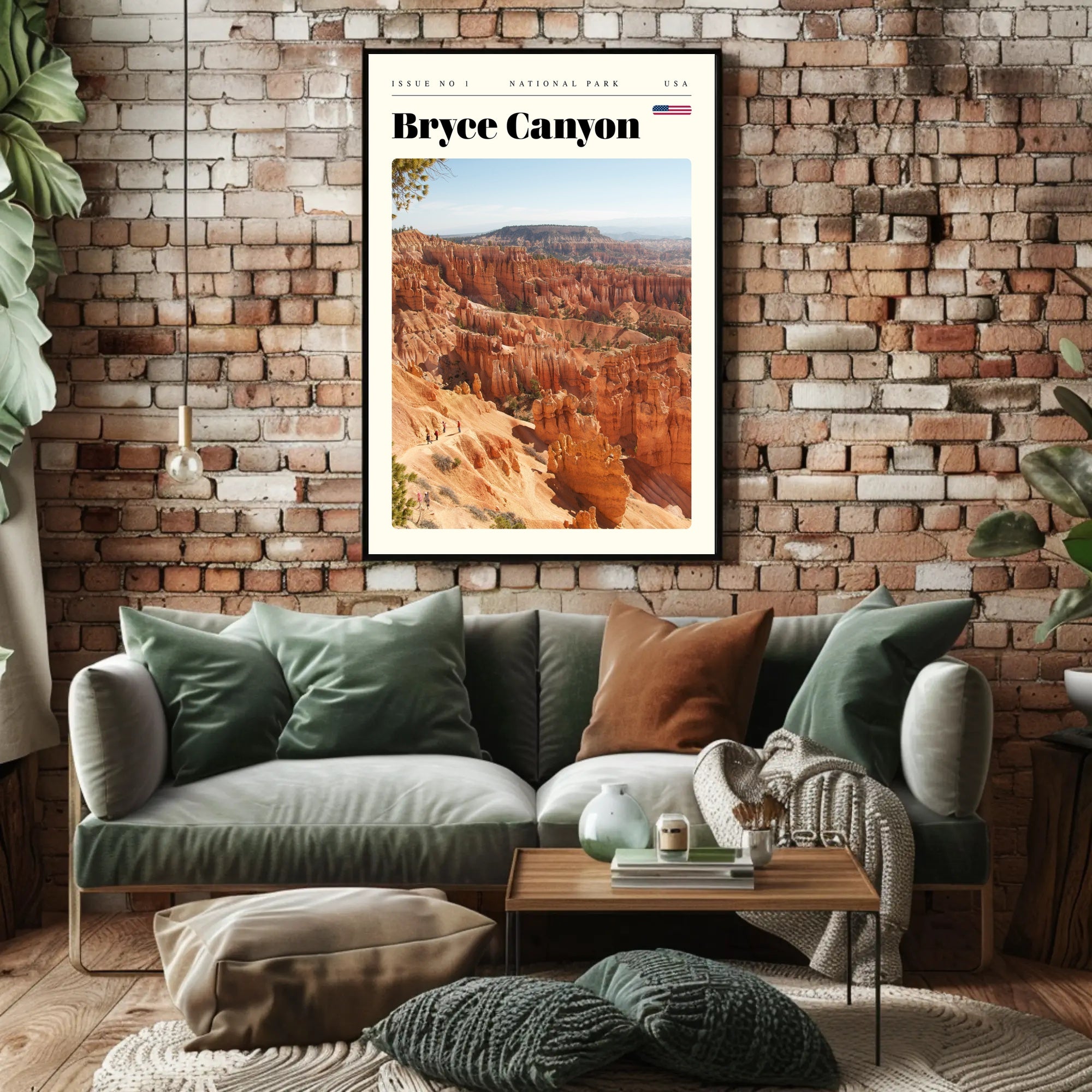 Bryce Canyon Travel Poster Vintage Landscape Print