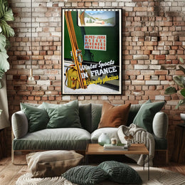 Winter Sports In France Poster