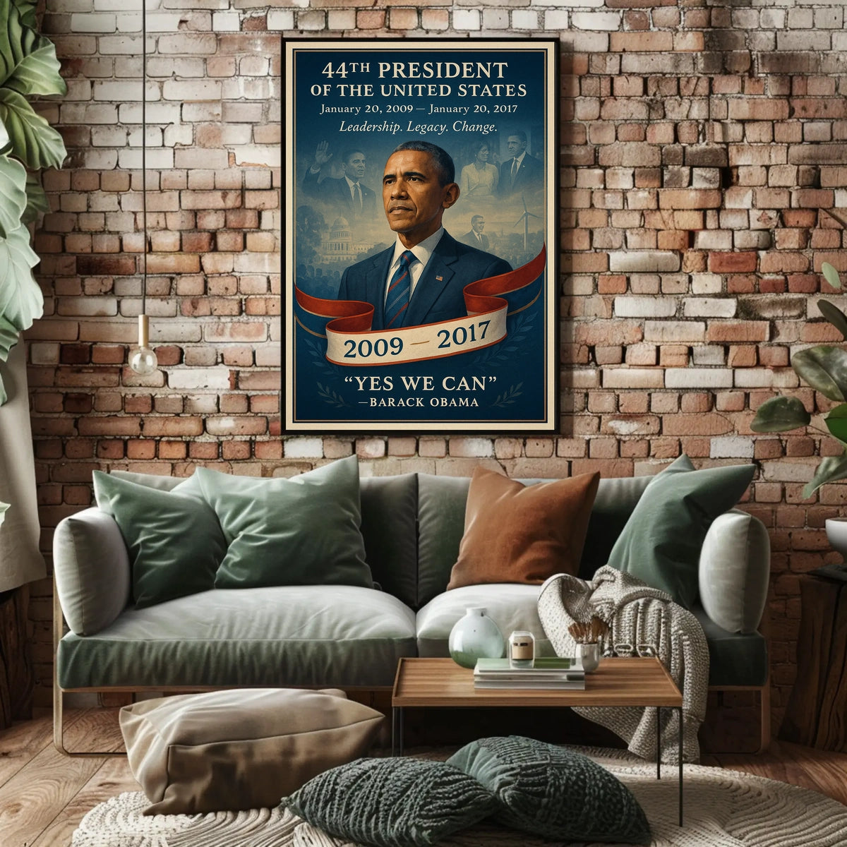 Barack Obama Leadership Change Presidency Poster