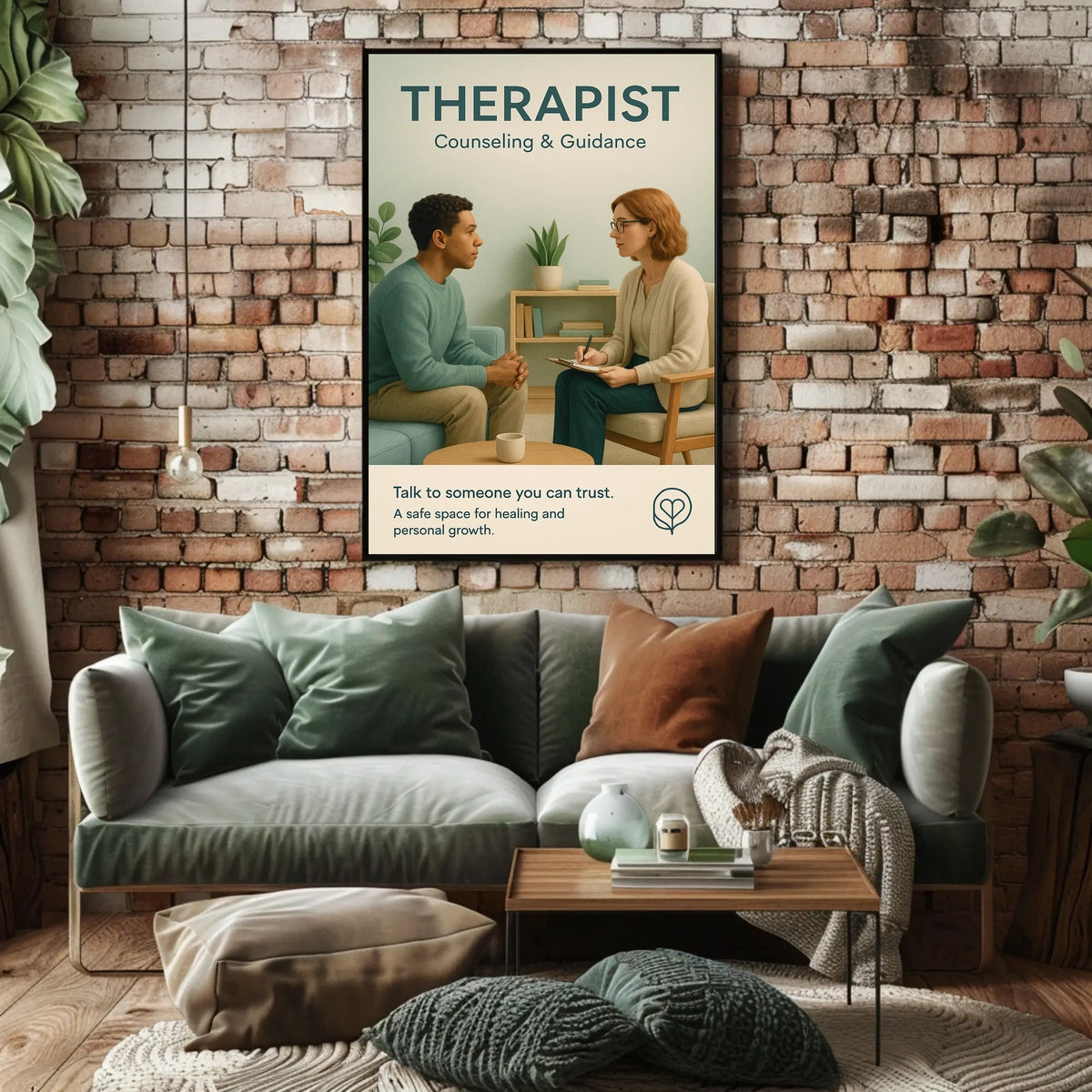 Therapist Counseling Guidance Poster