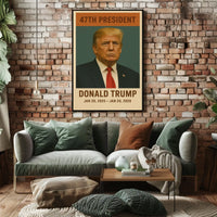 Donald Trump Authority Vintage Portrait Poster