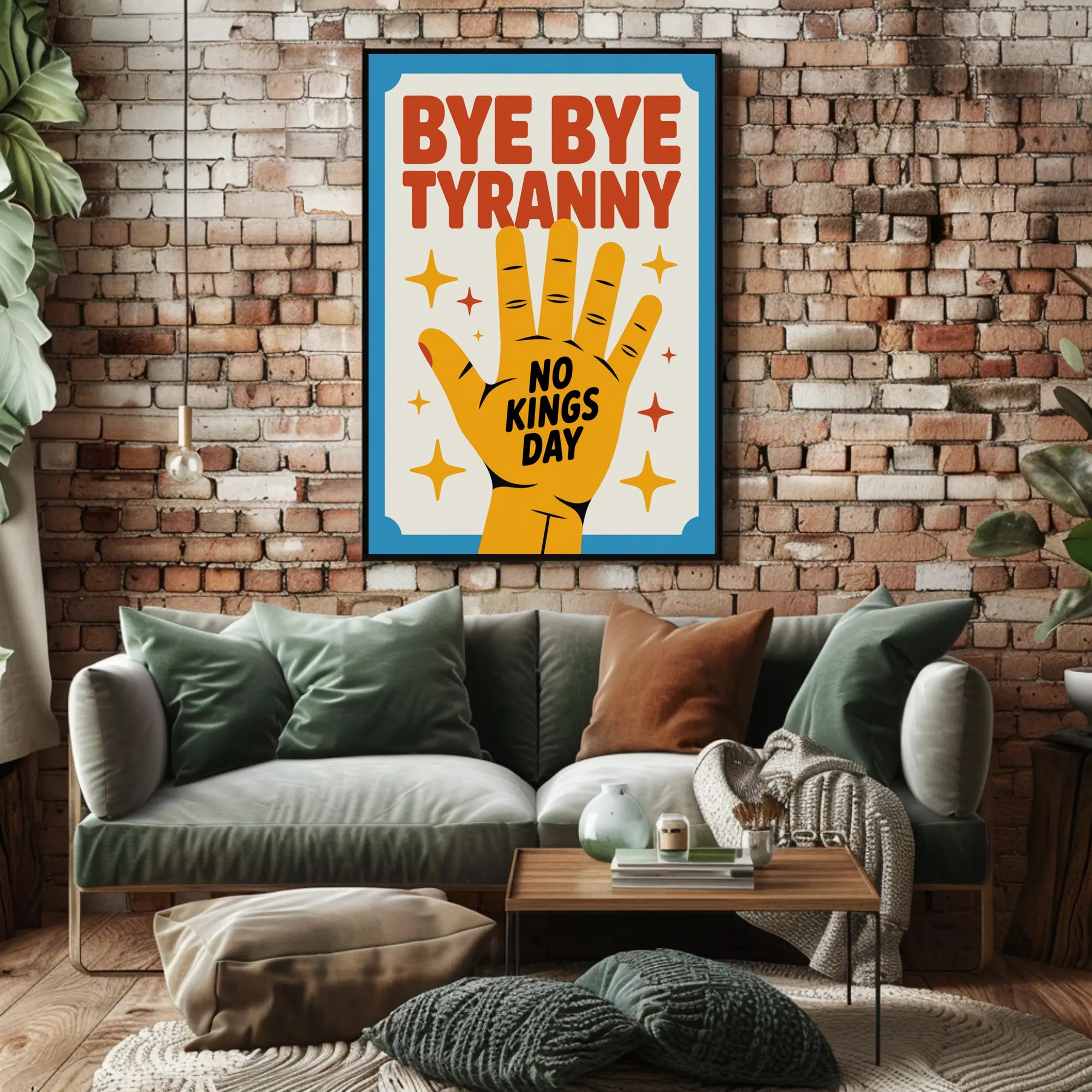 NO KINGS DAY Political or Propaganda Poster