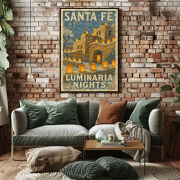Santa Fe Luminaria Nights Poster