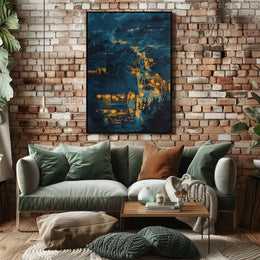 Abstract Mythological Landscape Art Poster