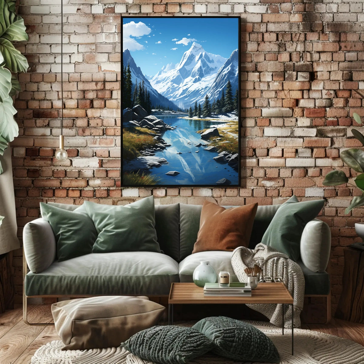 Majestic Mountain Landscape Poster