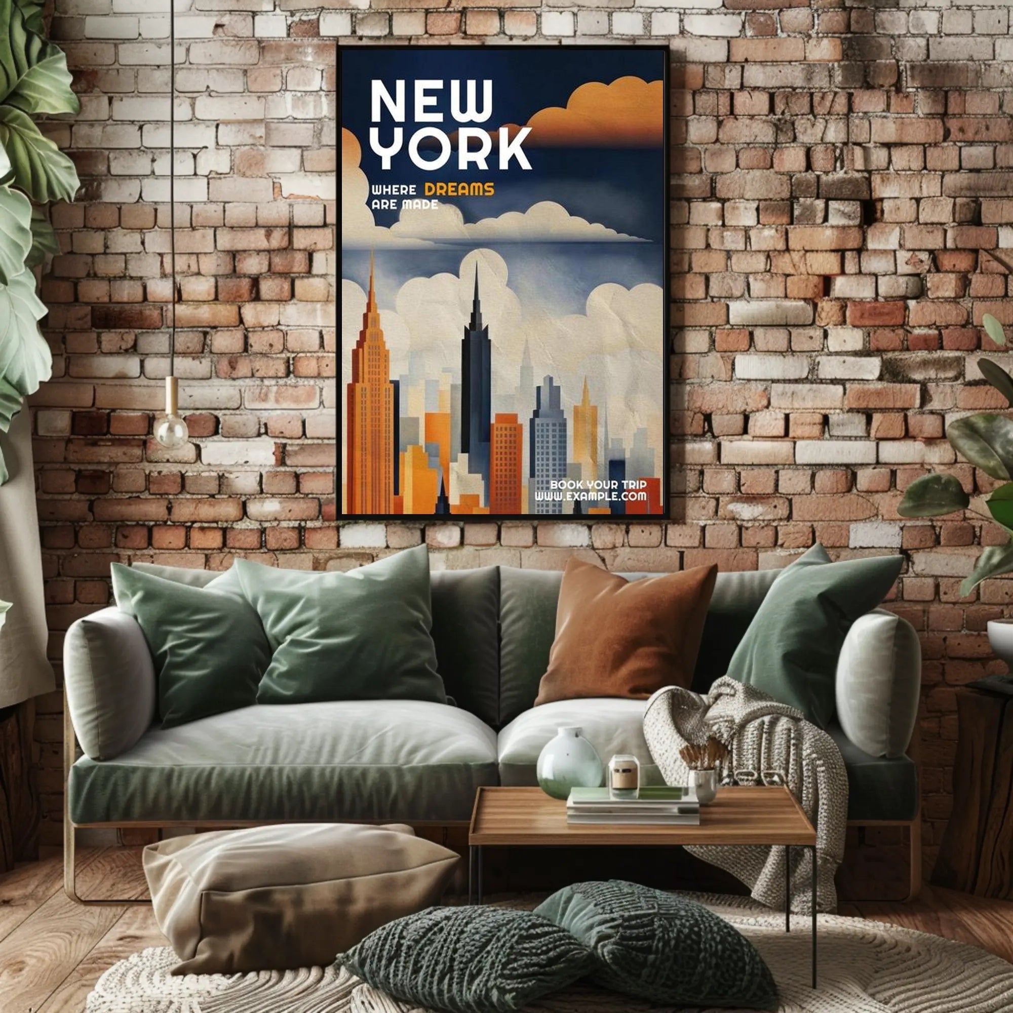 New York: Where Dreams Are Made Poster PosterGoat