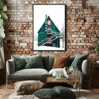 Winter Wonderland Cabin in National Park Poster