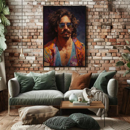 Vibrant Portrait Of A Modern Icon Modern Poster PosterGoat