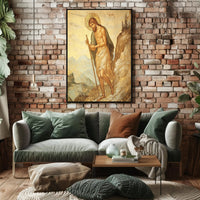 Religious Iconographic Art Print in Historical Heritage Poster