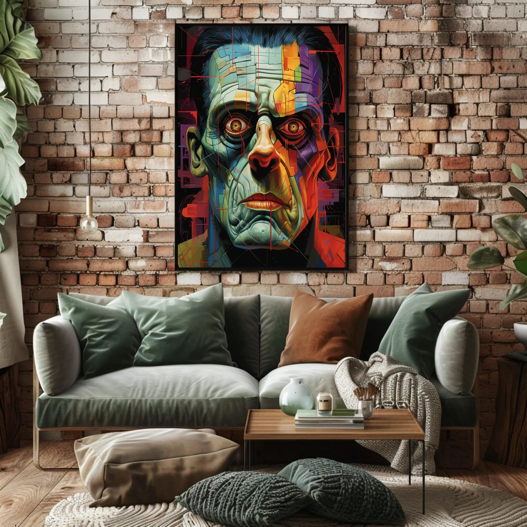Fragmented Portrait Poster PosterGoat