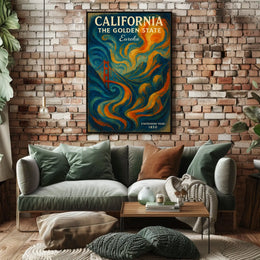 California The Golden State Poster