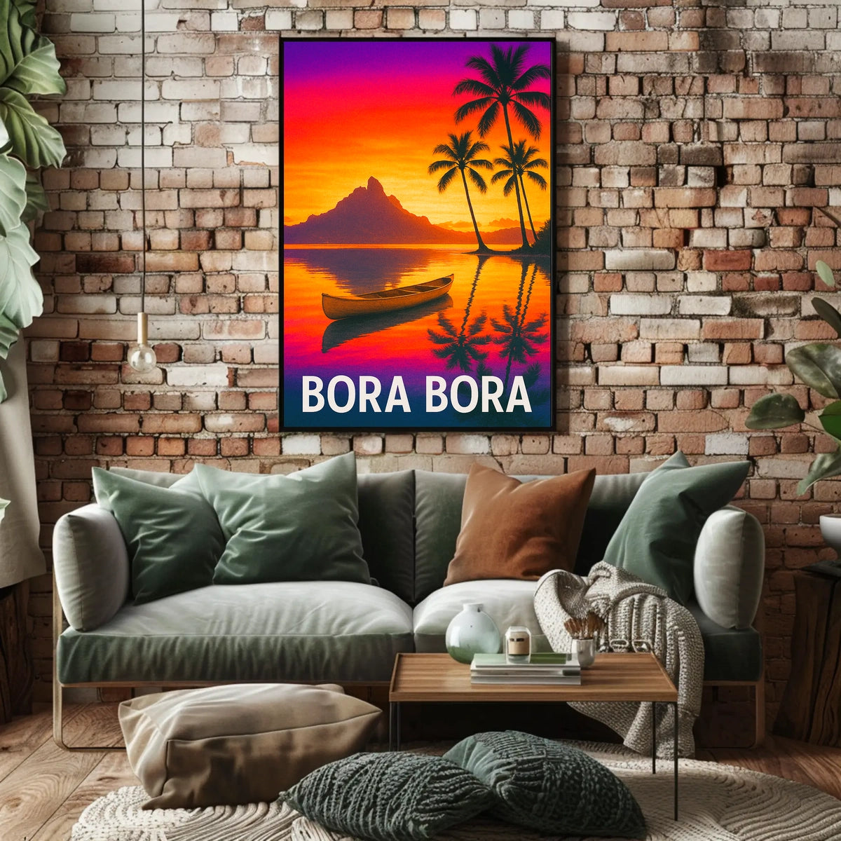 Bora Bora Sunset Poster