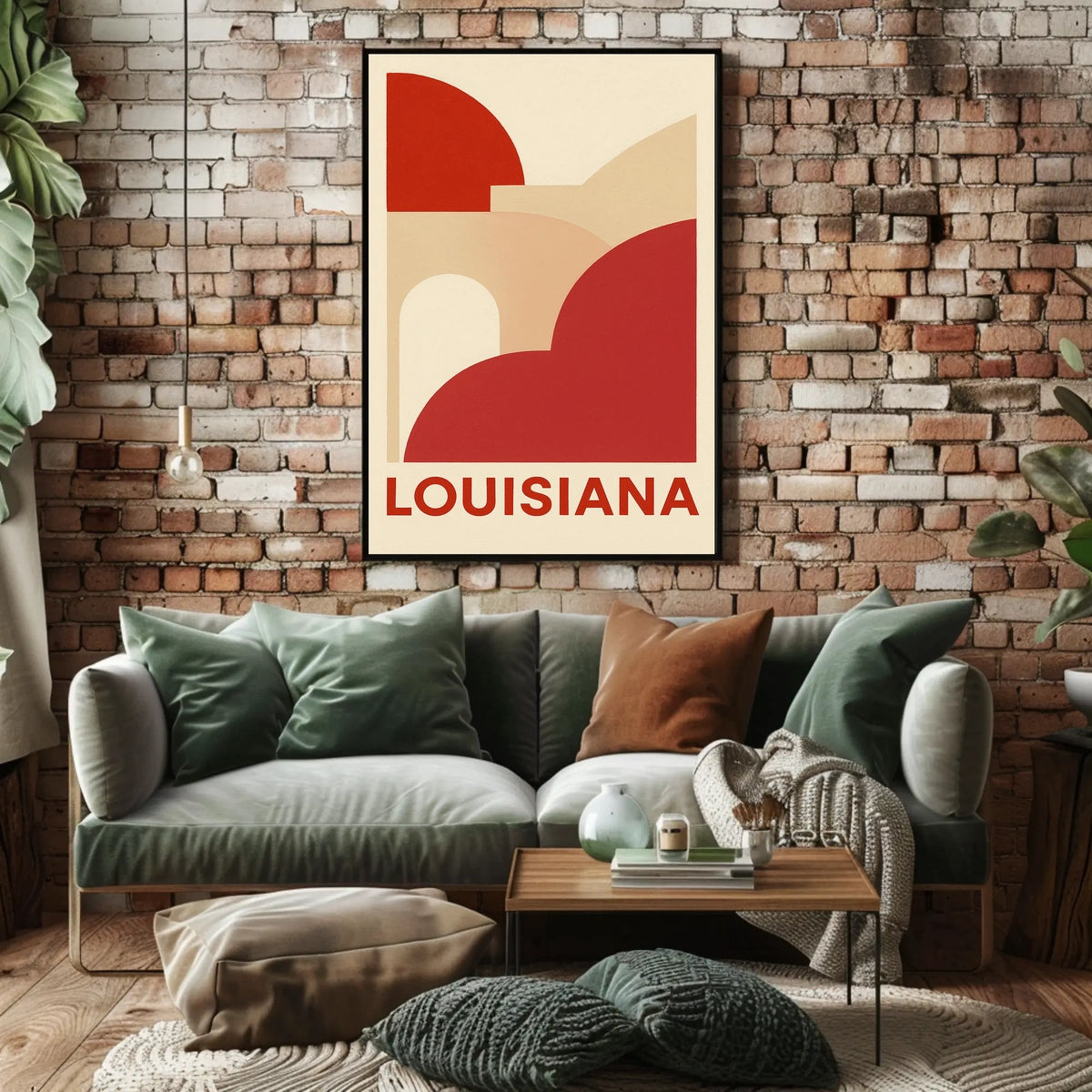 Louisiana Abstract Art Poster