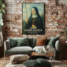 Saint Scholastica Poster