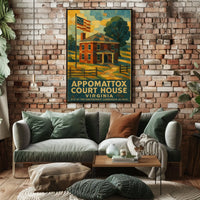 Appomattox Court House Historical Poster