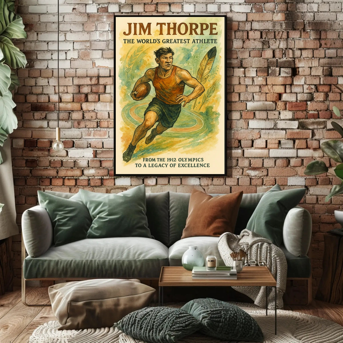 Jim Thorpe Icon of Athletic Excellence Jim Thorpe Poster