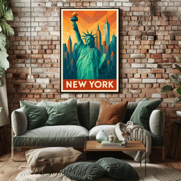New York Iconic Skyline Poster