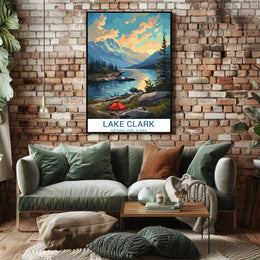 Lake Clark Scenic View: A National Park Poster