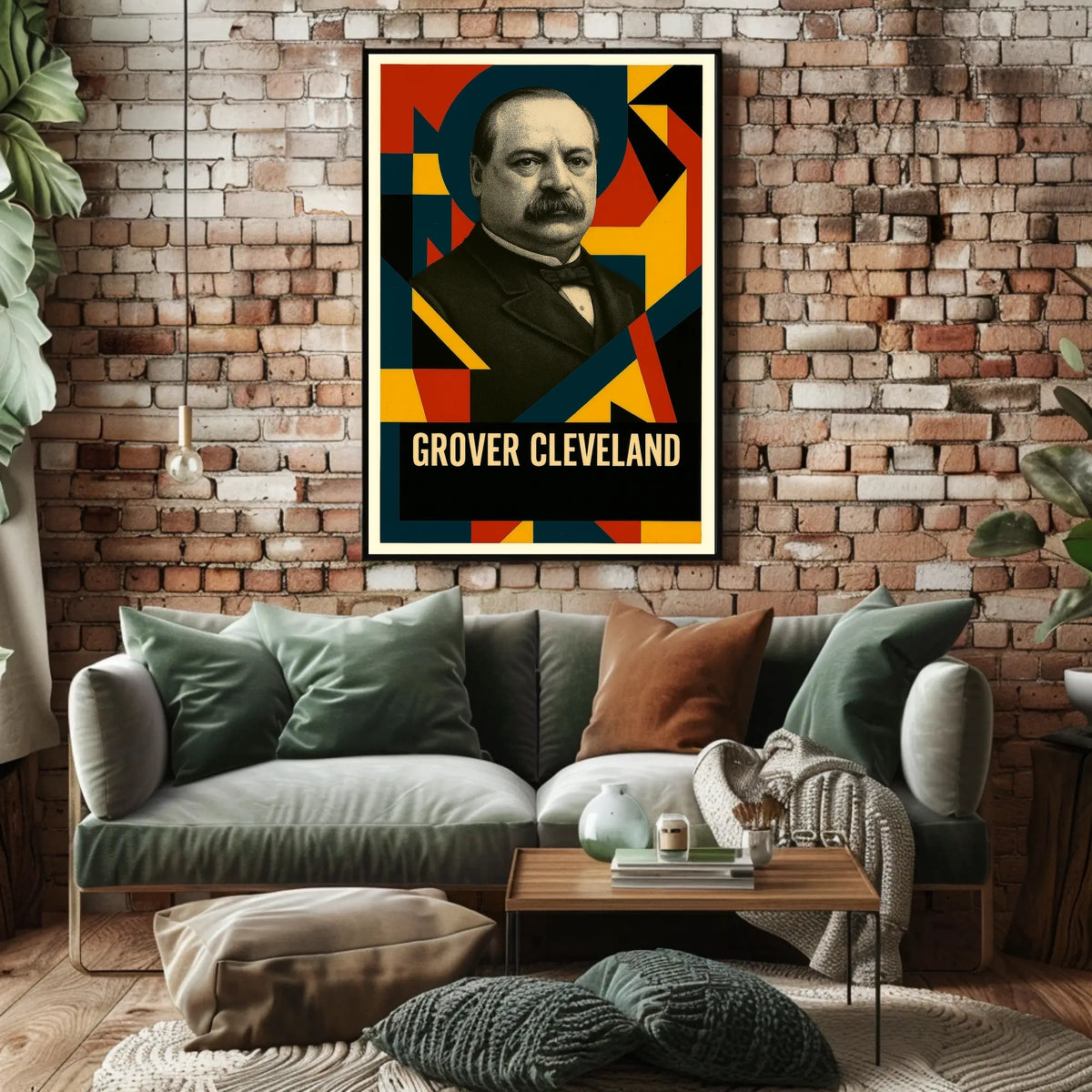 Grover Cleveland 22nd President of the United States Abstract Pop Poster