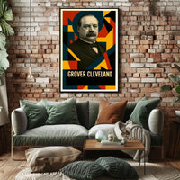 Grover Cleveland 22nd President of the United States Abstract Pop Poster