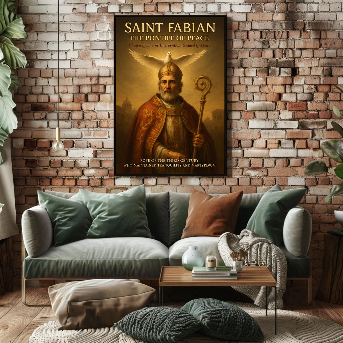 Saint Fabian The Pontiff of Peace Poster