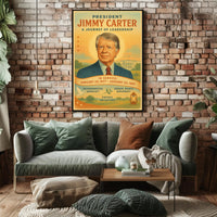 Jimmy Carter Leadership Journey Poster Wall Art PosterGoat