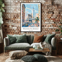 Brooklyn Bridge in New York Poster PosterGoat