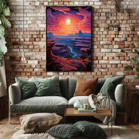 Canyon Sunset Serenity Poster PosterGoat