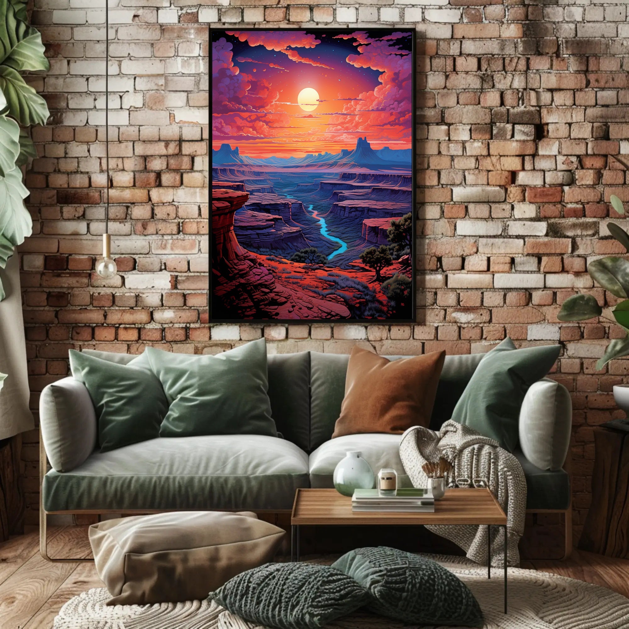 Canyon Sunset Serenity Poster PosterGoat