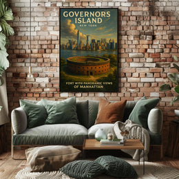 Governors Island New York Poster