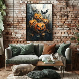 Haunted Pumpkins Poster