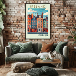 Vibrant Dublin Streetscape Poster
