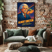 Albert Einstein Relativity Scenic Vintage Poster