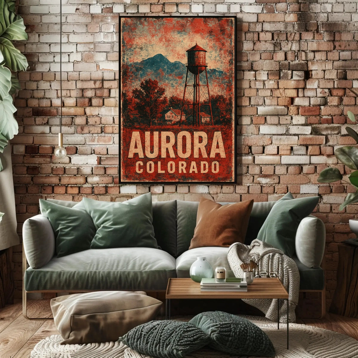 Aurora Cityscape Colorado Photography Realism Poster