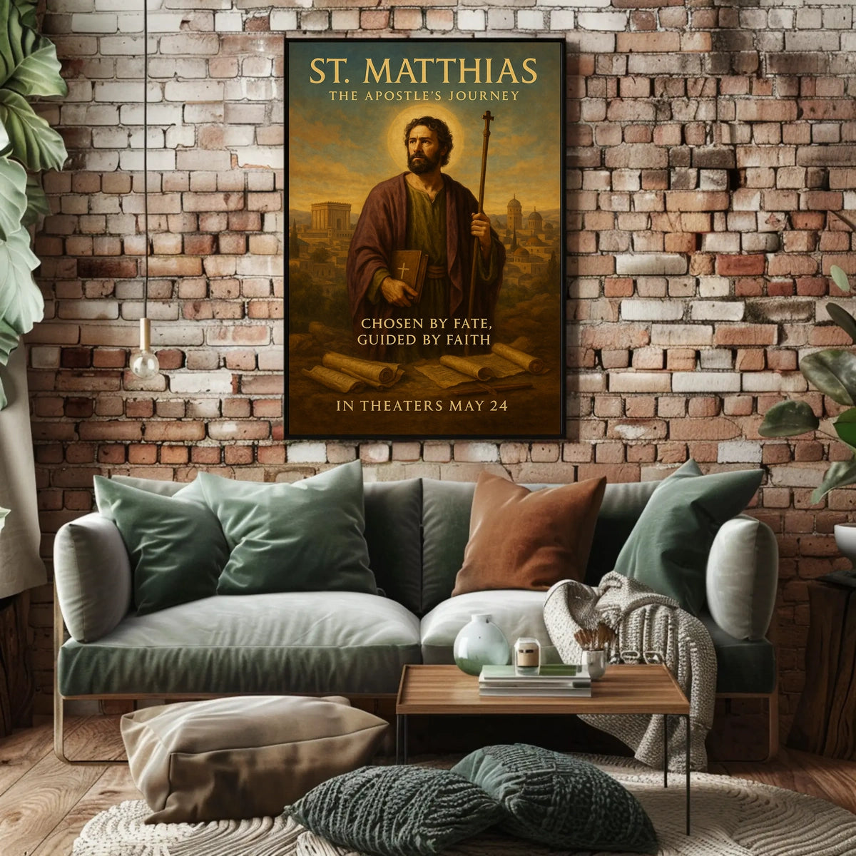 St. Matthias The Apostles Journey Poster