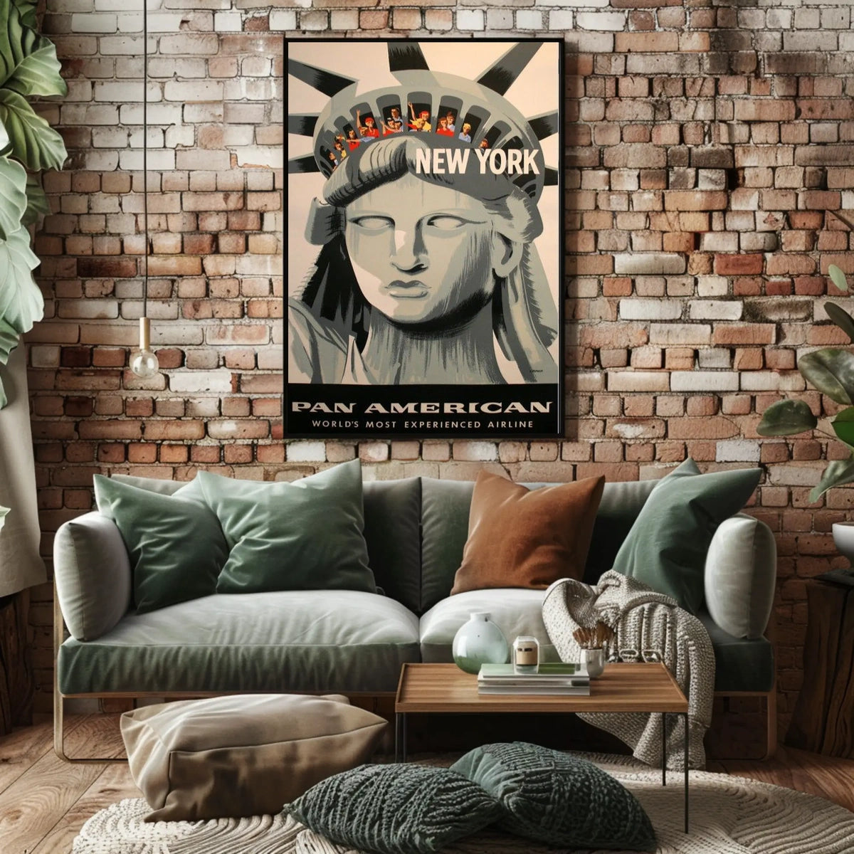 New York Adventure Pan American Poster Vintage Wall Art