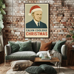 Calvin Coolidge Christmas Poster