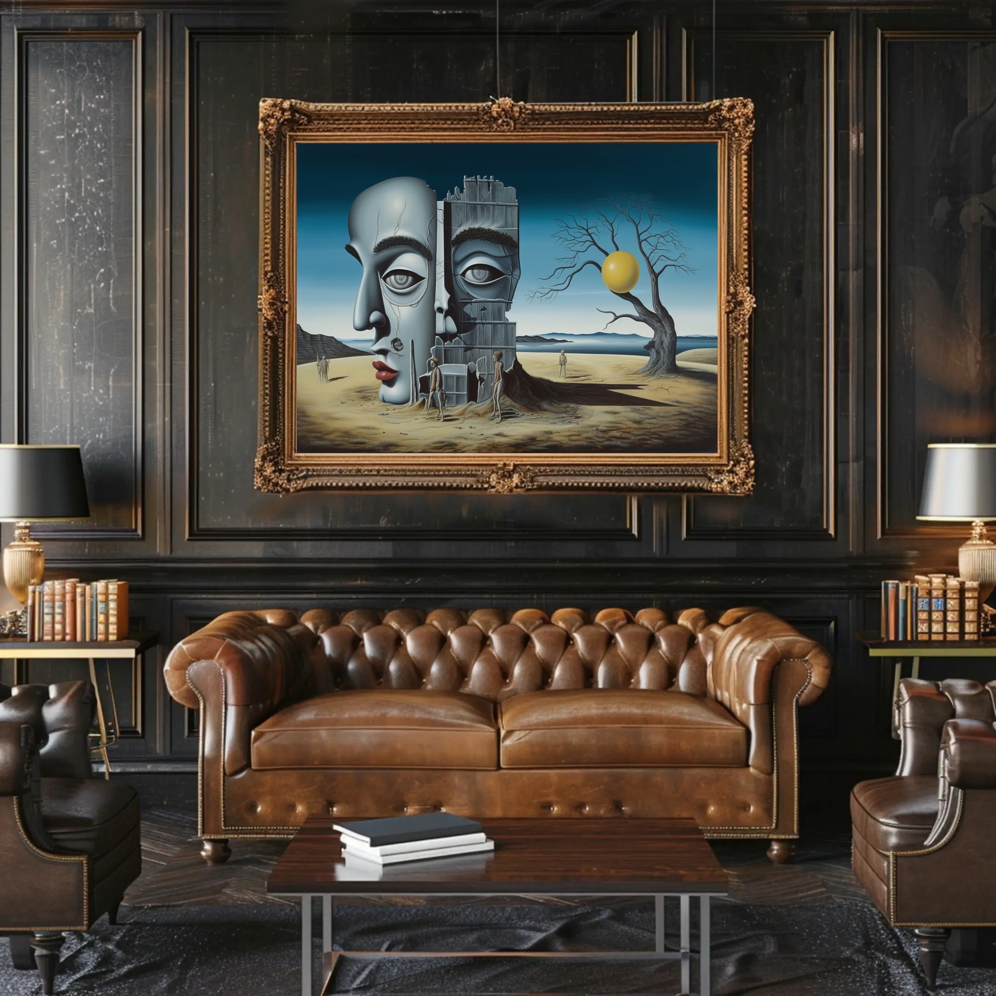 Enigmatic Desert Surrealism: Abstract or Artistic Poster