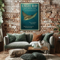 Grace in Motion Eagle Ray Poster