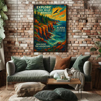 Explore the Wild Beauty of Acadia Poster PosterGoat