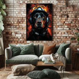 Heroic Canine Aviator Poster
