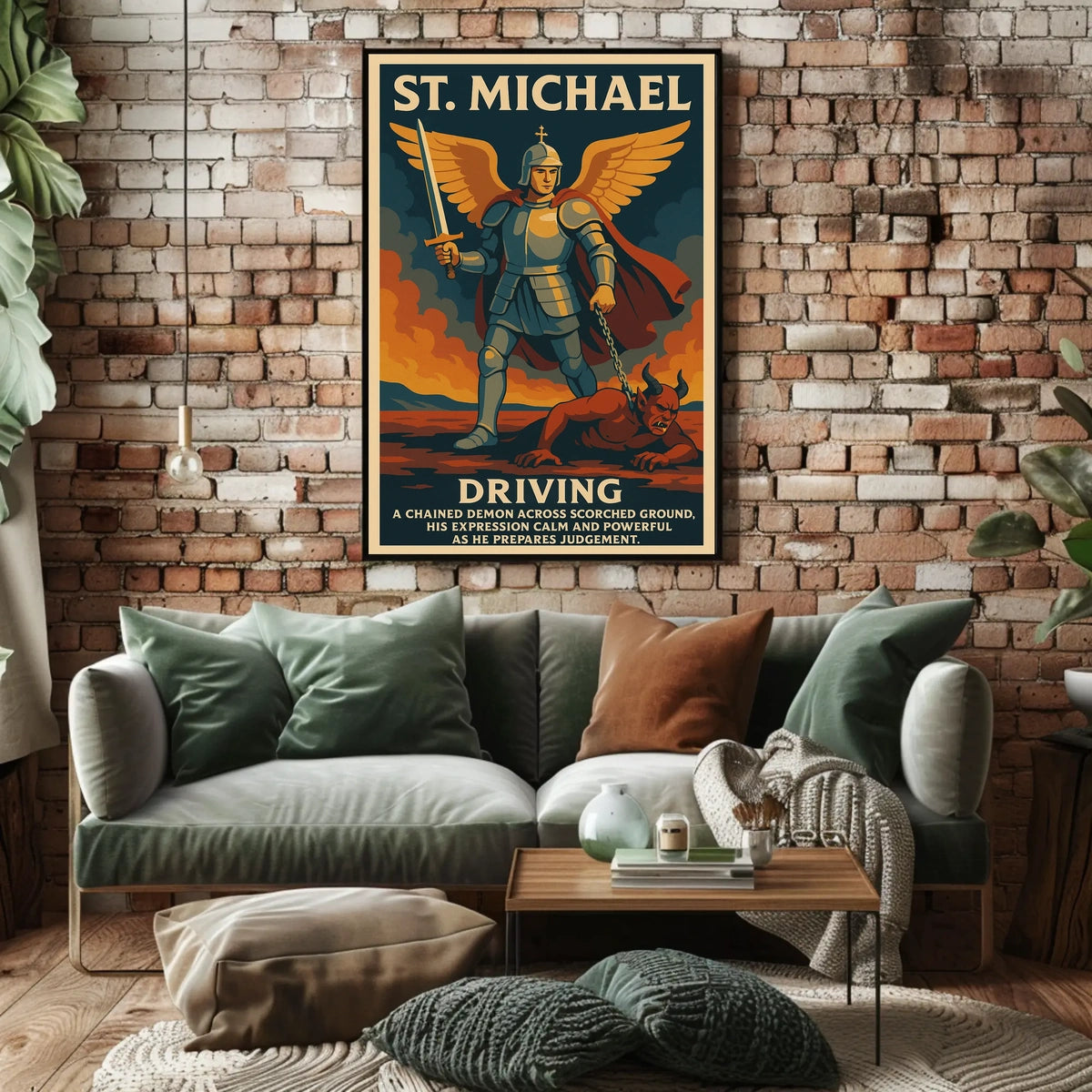 St. Michael The Divine Warrior Poster