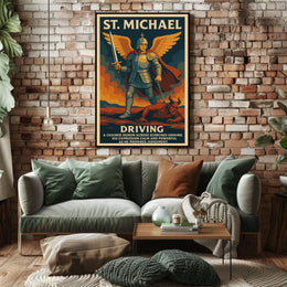 St. Michael The Divine Warrior Poster