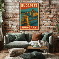 Budapest Travel Poster