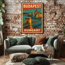Budapest Travel Poster
