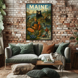 Discover Maine Poster