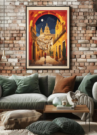 Córdoba Nighttime Charm Travel Poster