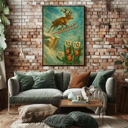 Reindeer Ski Jump Extravaganza Poster
