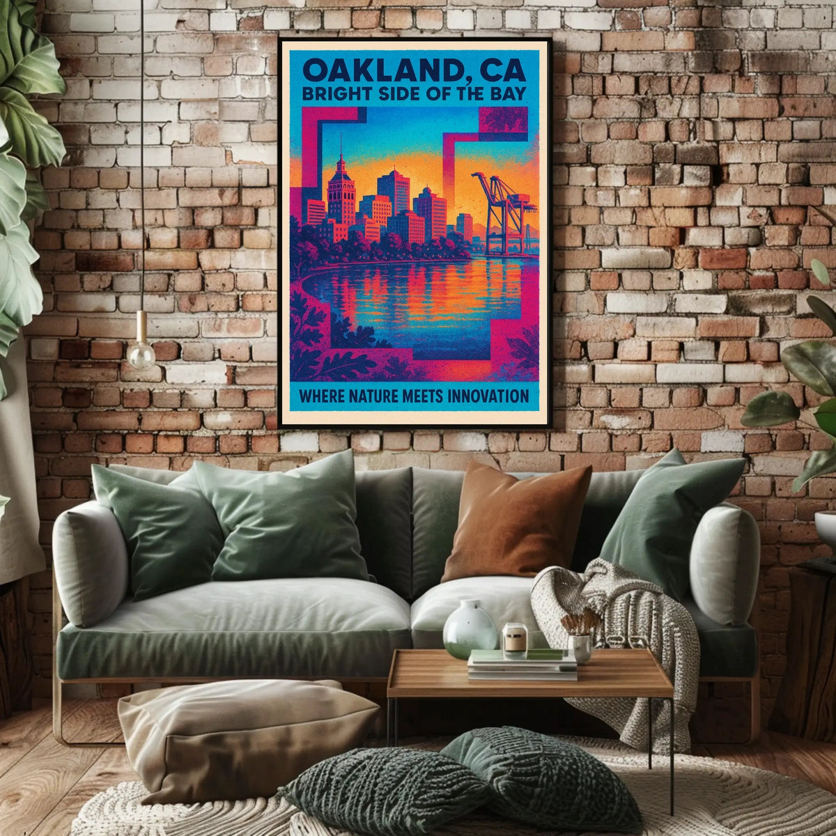 Oakland Bright Side Of The Bay Poster
