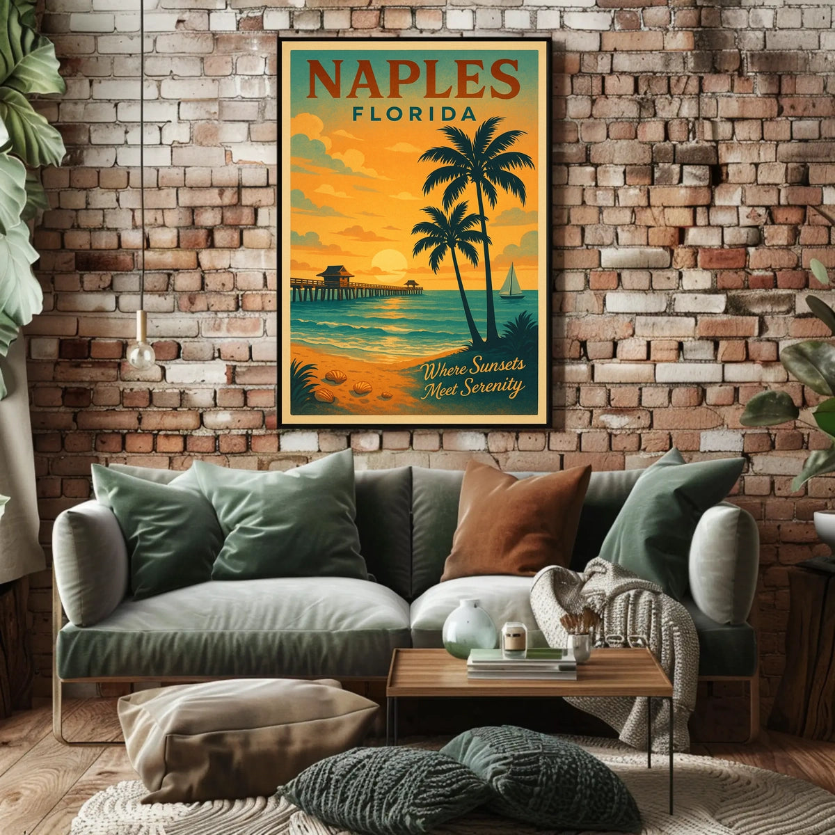 Naples, Florida Where Sunsets Meet Serenity Poster